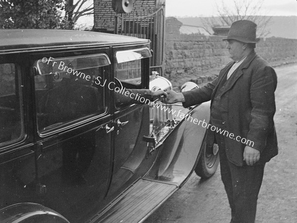 RAILWAY TOLL BRIDGE AT FIDDOWN COLLECTING TOLLS FROM CAR